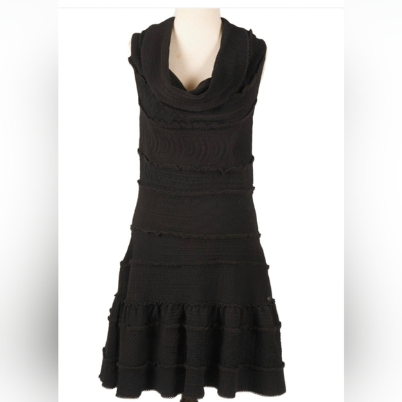 CHANEL Dresses & Skirts - CHANEL Vintage 2007 Black Knit Dress EU Size 40 US 8/10